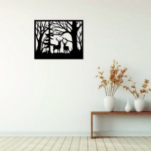 Tableau Famille de Cerf