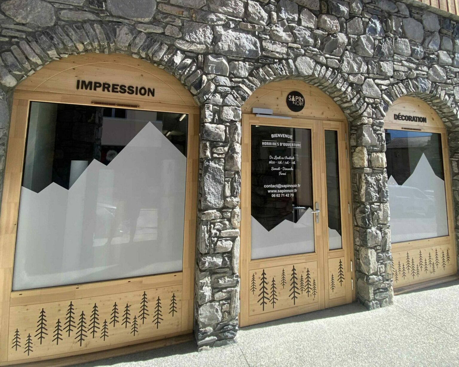 sapin noir imprimerie atelier