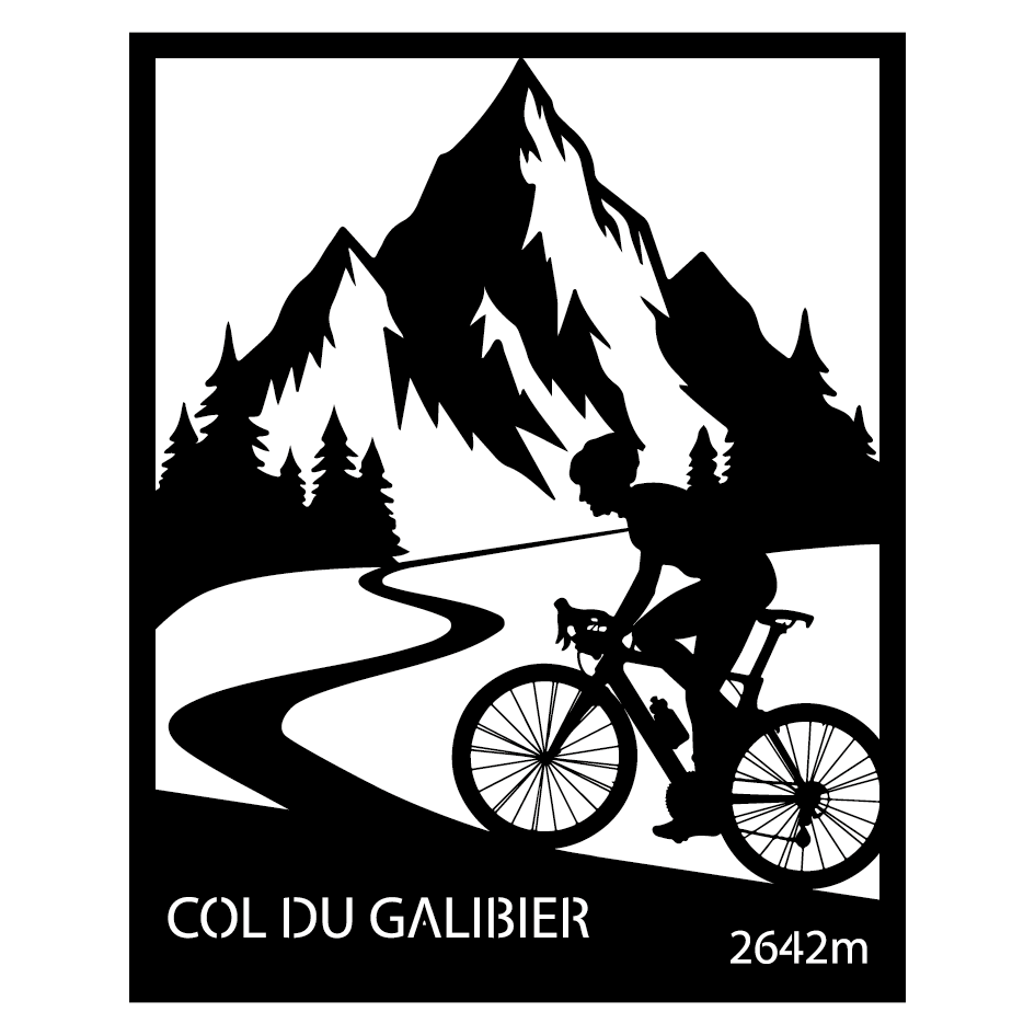 col du galibier | sapin noir | décoration murale en bois | tableau | montagne
