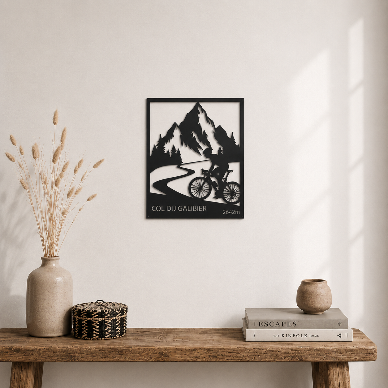 col du galibier | sapin noir | décoration murale en bois | tableau | montagne