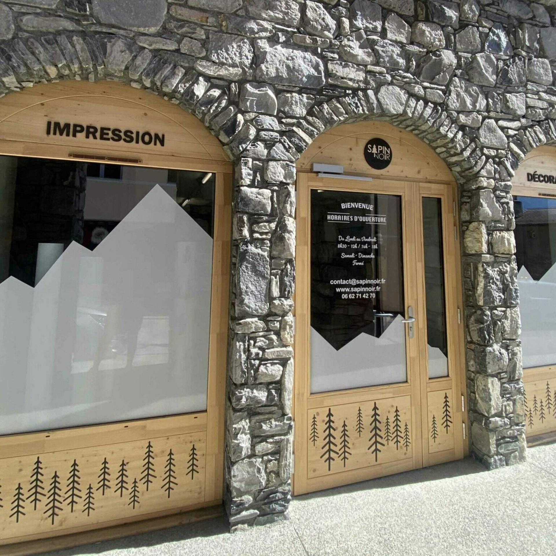 sapin noir imprimerie atelier